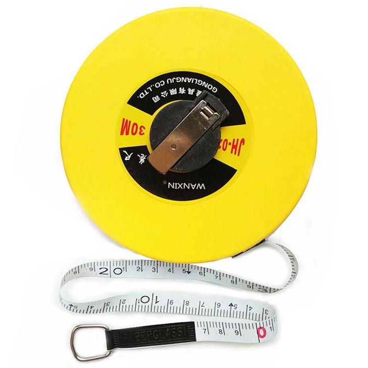 Hand-operated Soft Ruler for Construction Site Measurement - Fiber Leather Tape Measure - 30M