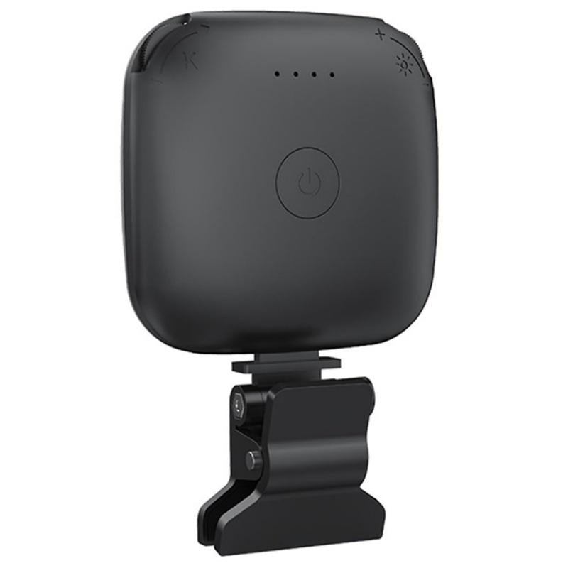 Portable Mini Clip-on Led Fill Light for Video Conferencing and Live Streaming - Black