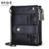 Men Leather Rfid Wallet - Secure & Stylish - Black