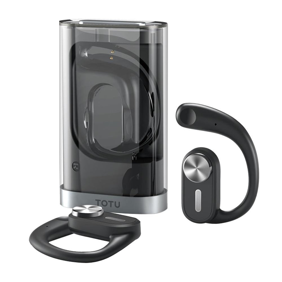 Wireless Bluetooth Earphone - Ear-hanging Design - Black