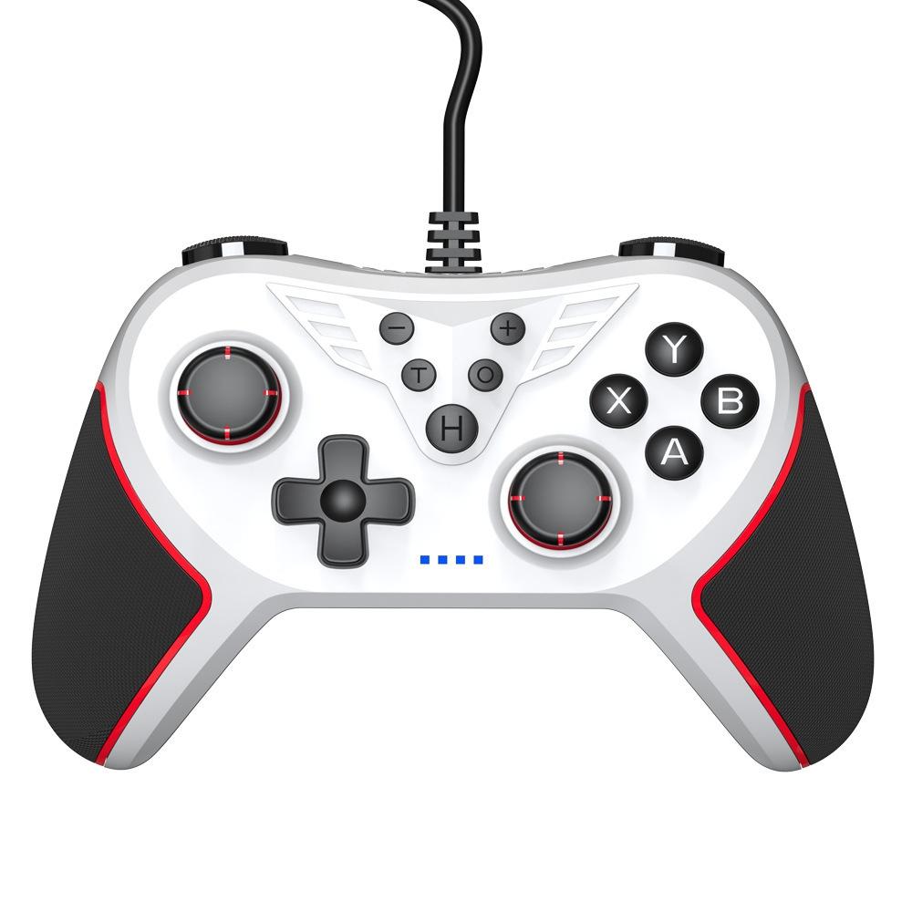 Usb Gamepad with Vibration and Burst for Switch / Pc - White