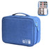 Versatile Cationic Digital Storage Bag for Data Cables - Blue