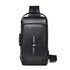 Waterproof Anti Theft Crossbody Backpack For Men - Black