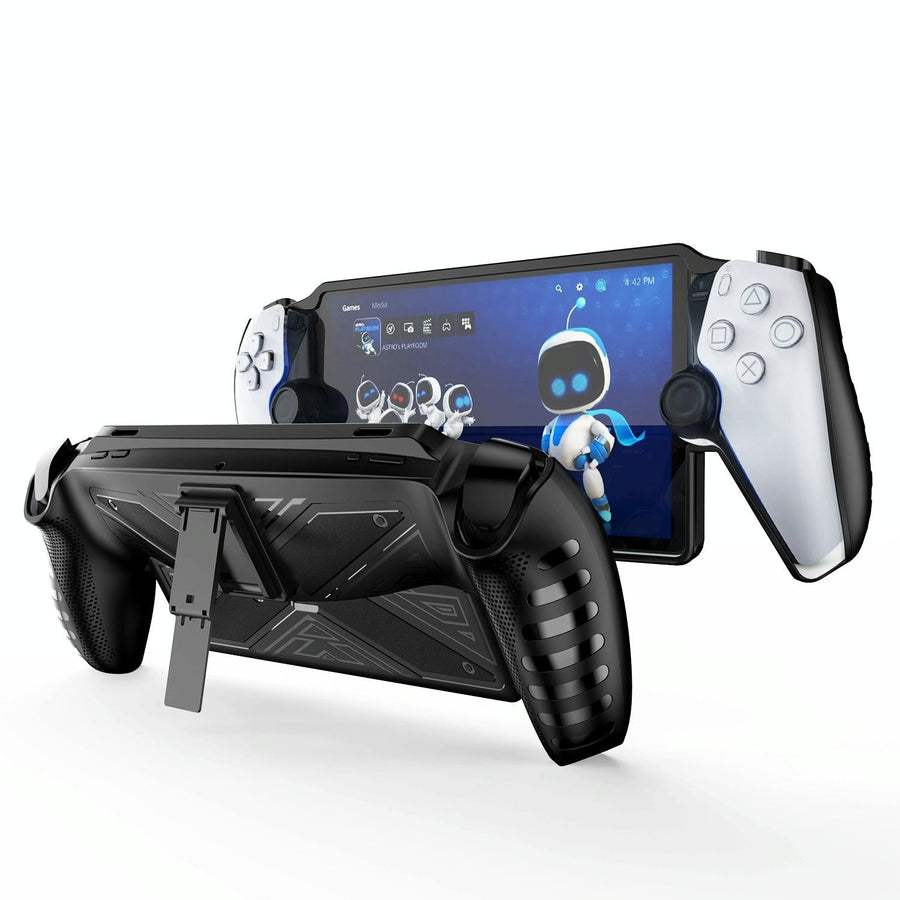 Protective Case Cover with Stand for Sony Playstation Portal - Black