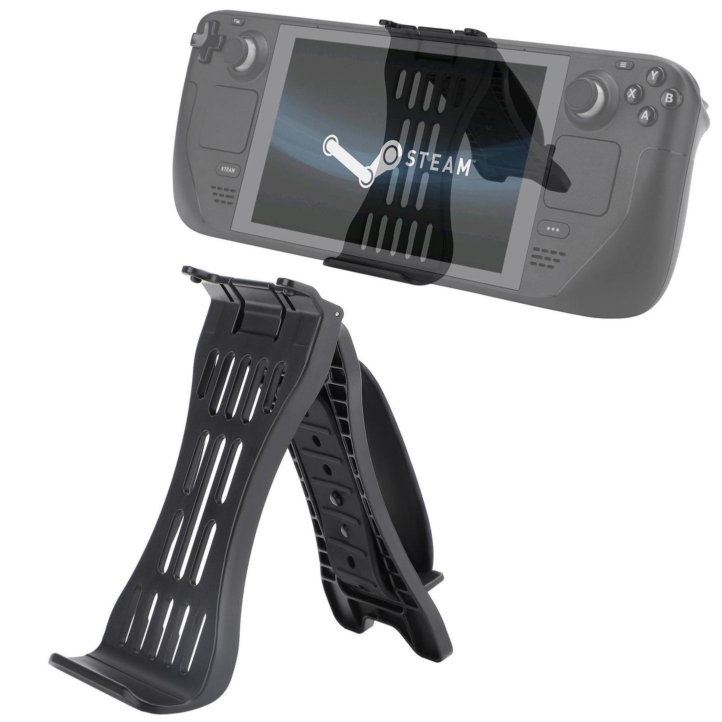 Steam Deck Charging Base for Mobile Power and Desktop Bracket - Black