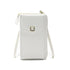 Women Cross Body Phone Purse With Long Strap - White
