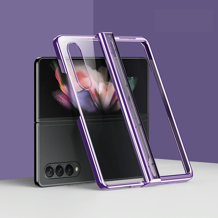 For Samsung Galaxy Z Fold4 5G Shockproof Pc Case - Full Coverage - Purple