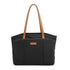 Large Capacity Laptop Tote For Women - Black