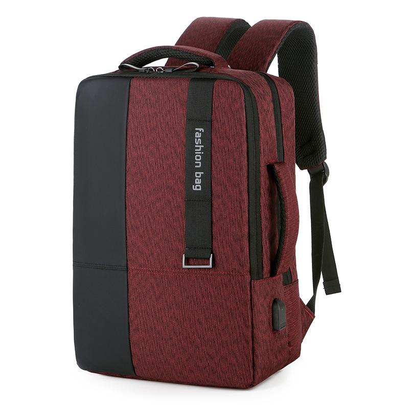 Large-capacity Laptop Backpack with Usb Charging - Ideal for Business Commuters - Red