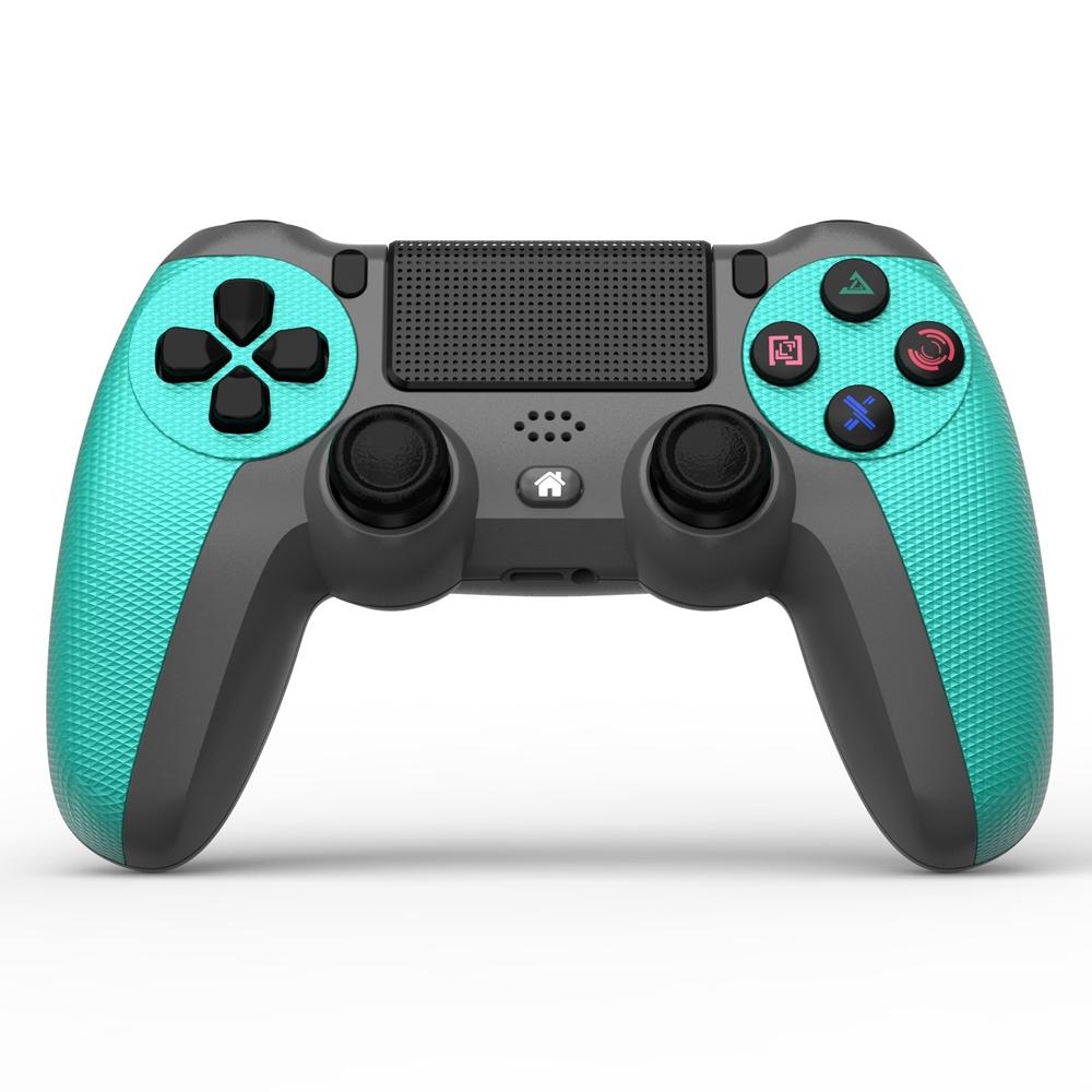 Wireless Bluetooth Gamepad Controller for Ps4 - Battle Gray with Light Bar - Mint Green