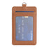Vertical Id Card Bag & Lanyard - Brown