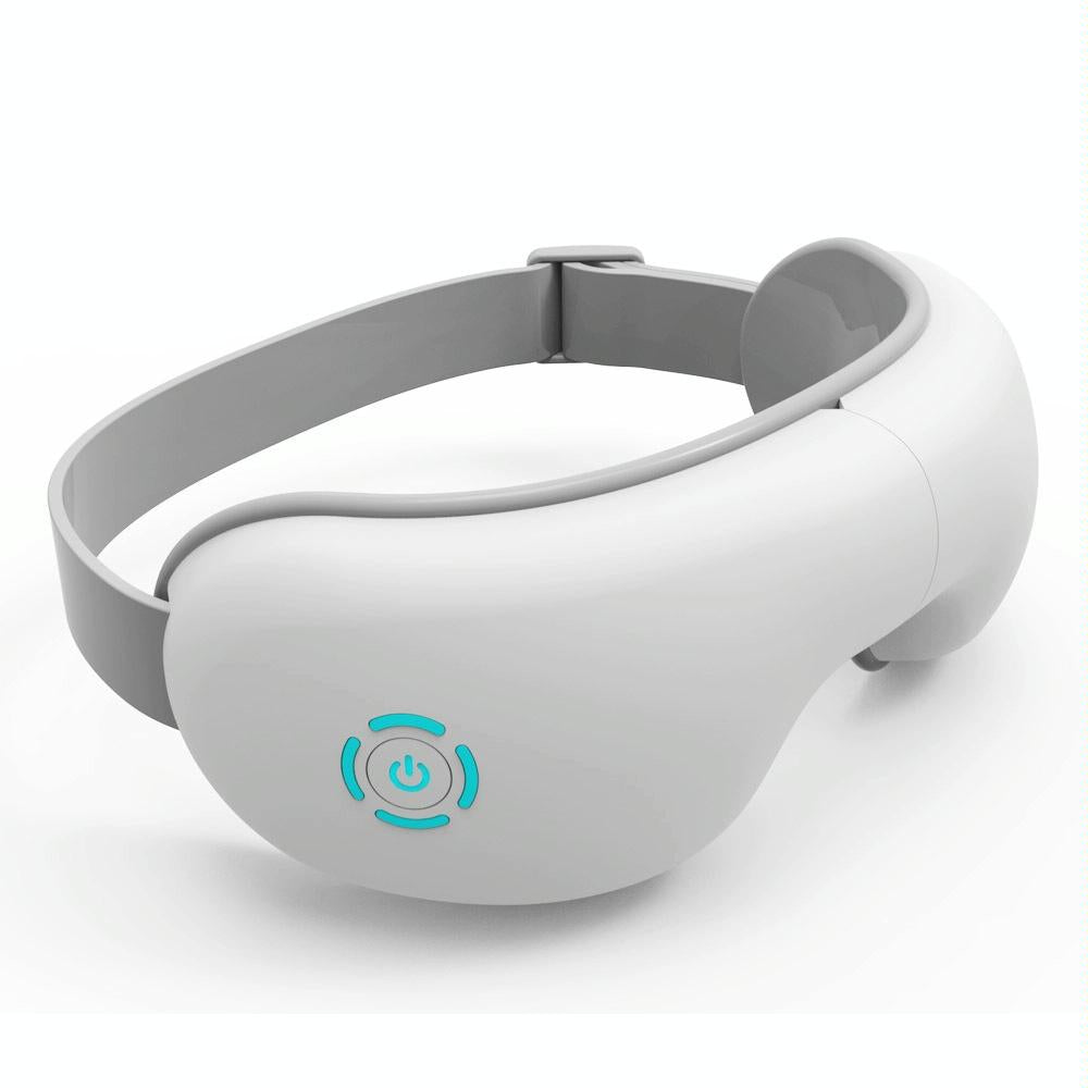 Intelligent Wireless Eye Massager With Vibration & Hot Compress White