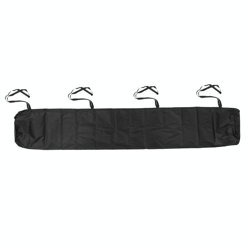 2m Waterproof Retractable Canopy Awning Cover for Outdoor Patio - Dustproof Protection - Black