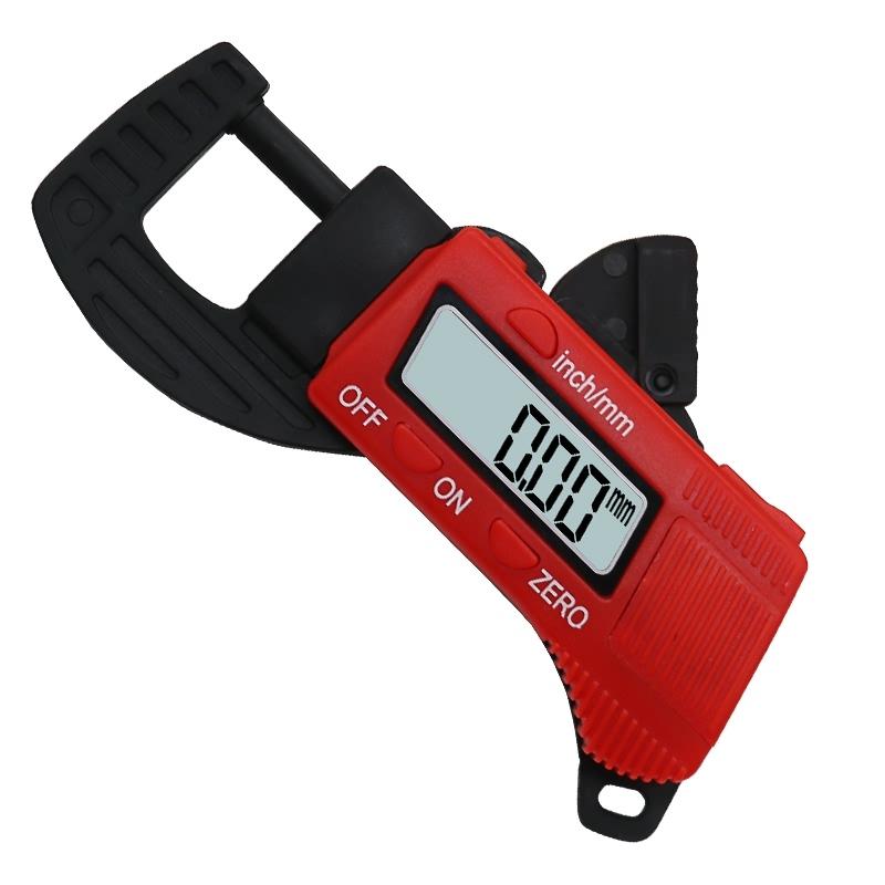 Digital Thickness Gauge for Professional Construction - Plastic - Red