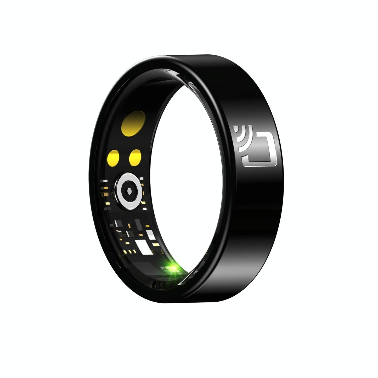 Smart Ring With Heart Rate Blood Oxygen Sleep Monitoring And Multiple Sports Modes - Black Size 13