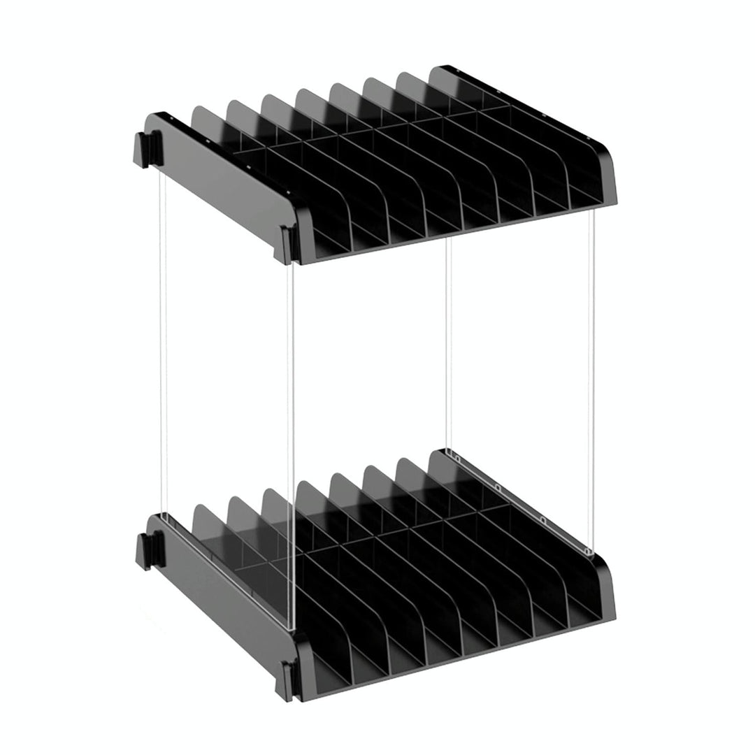 Wall-mounted Game Card Cd Storage Bracket - Black