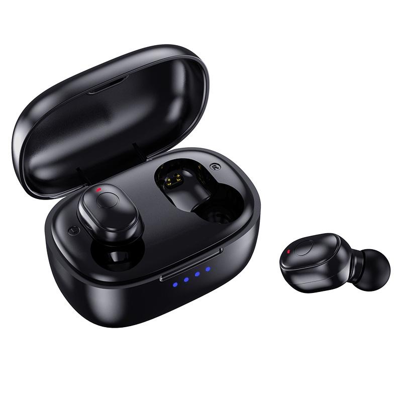 Waterproof Mini Touch-control Bluetooth Earphones with Noise Cancelling - Black