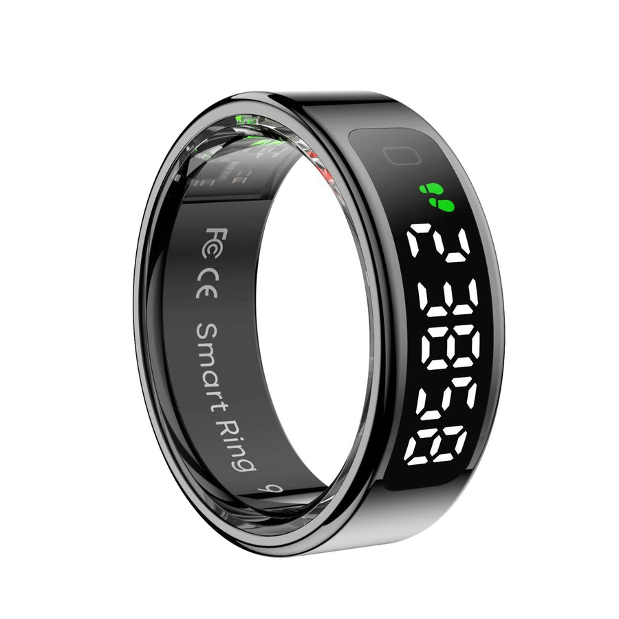 12 Size R11 Smart Ring Heart Rate Oxygen Sleep Sports - Black