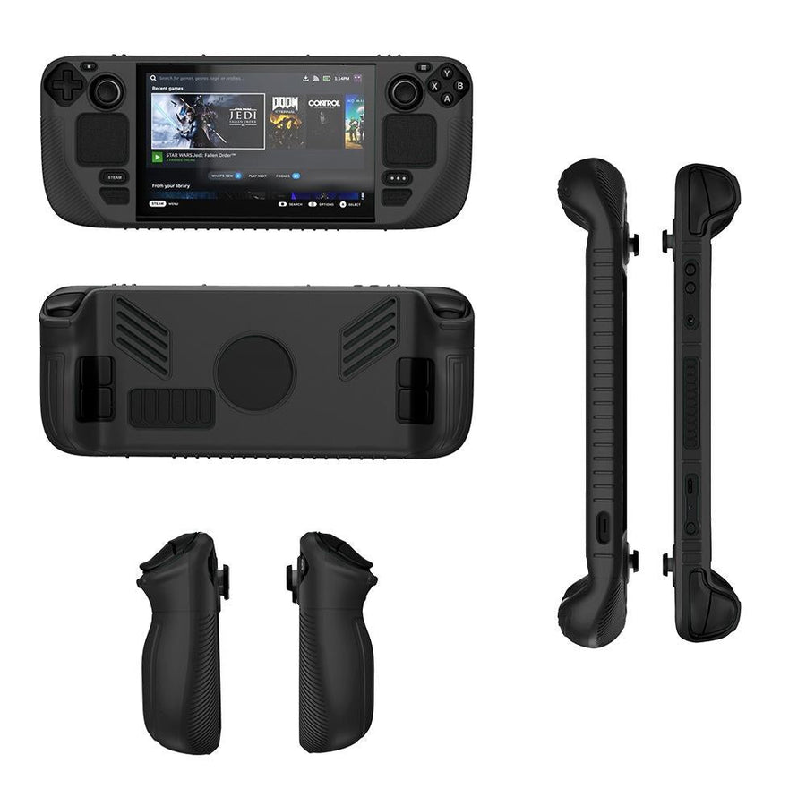 Pocket Console Silicone Case - Non-slip Protection for Steam Deck V3 - Black