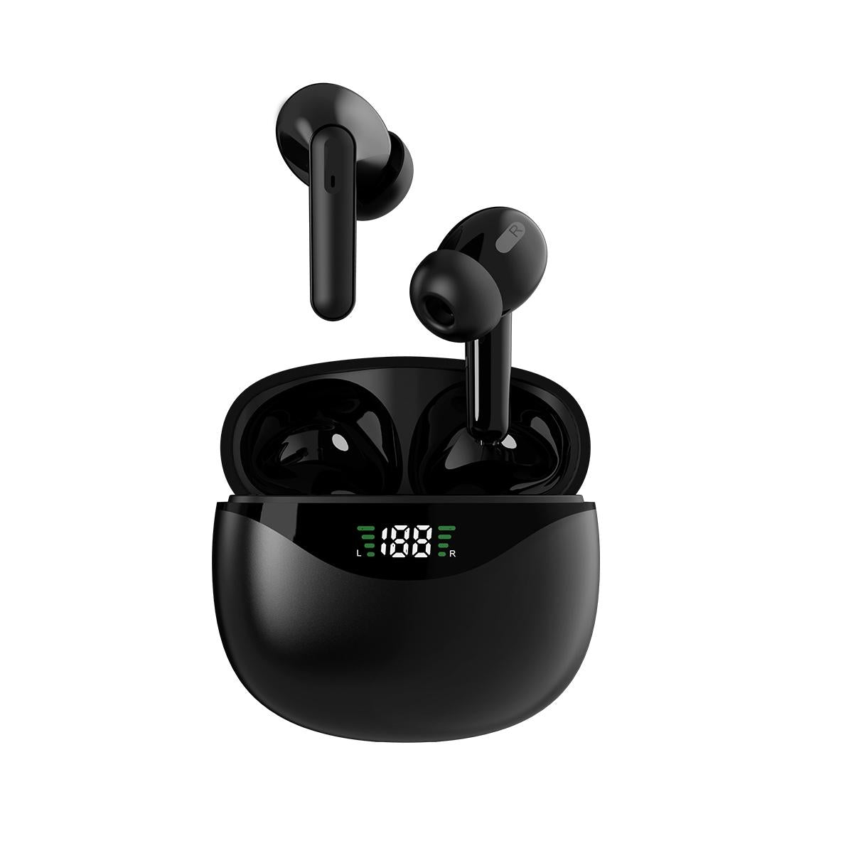Wireless Tws Bluetooth Earphones - Stereo Sound - Black
