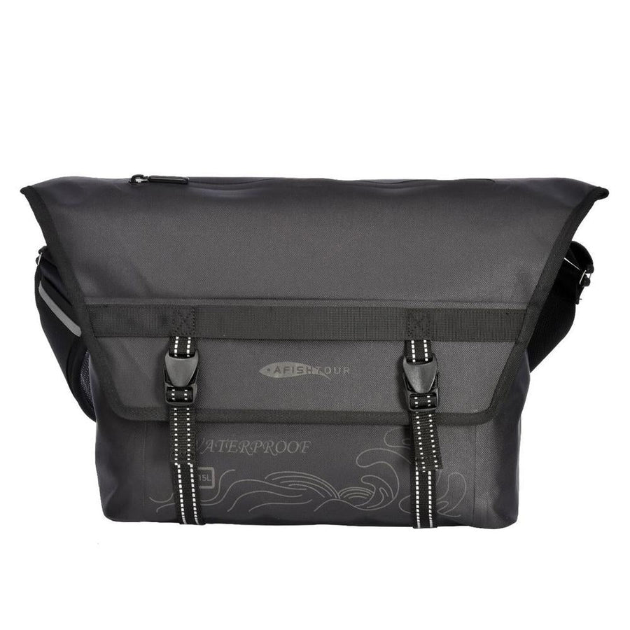 Waterproof Vintage Shoulder Bag Large Capacity - Cool Black