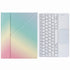 Bluetooth Keyboard Leather Case For Ipad 10.2 / Pro 10.5 - Three-Fold Holder - Rainbow