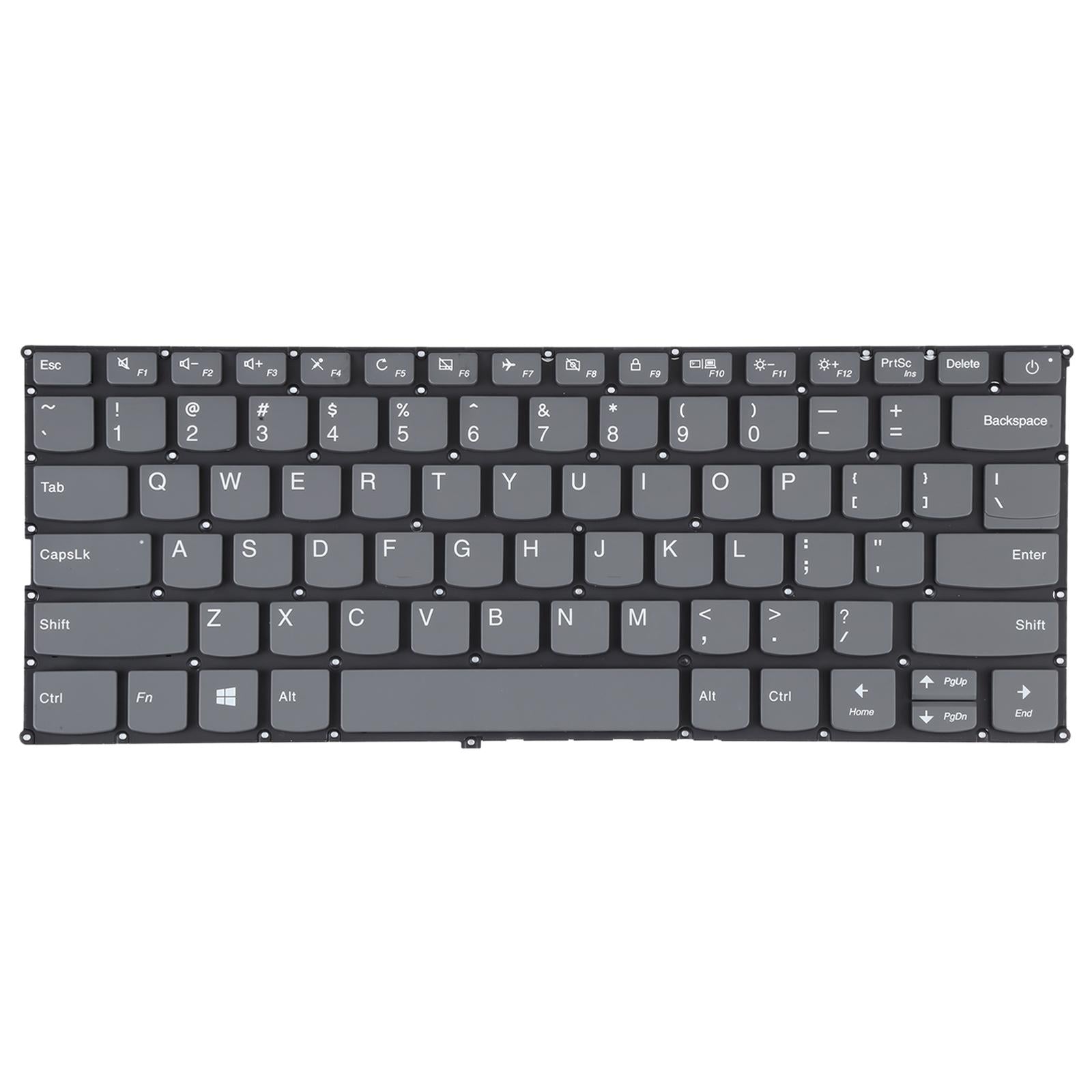 Us Keyboard with Power Button for Lenovo Ideapad 320s-13 Grey