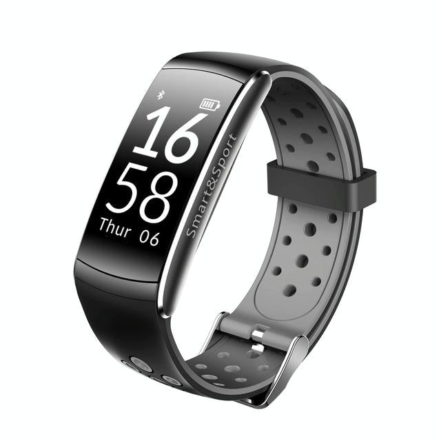 Waterproof Heart Rate Monitor Fitness Tracker - Black