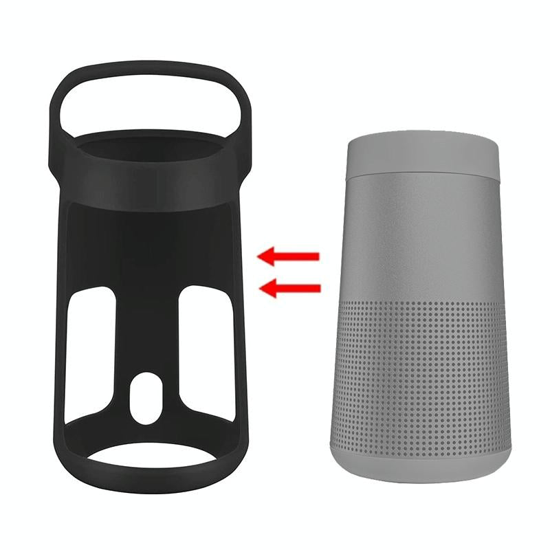 Portable Silicone Cover for Bose Soundlink Revolve Speaker - Black