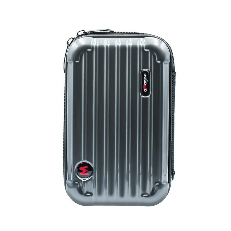 18.5 x 11.5 x 6cm Small Organizer Bag for Sports Camera Accessories - Deep Gray