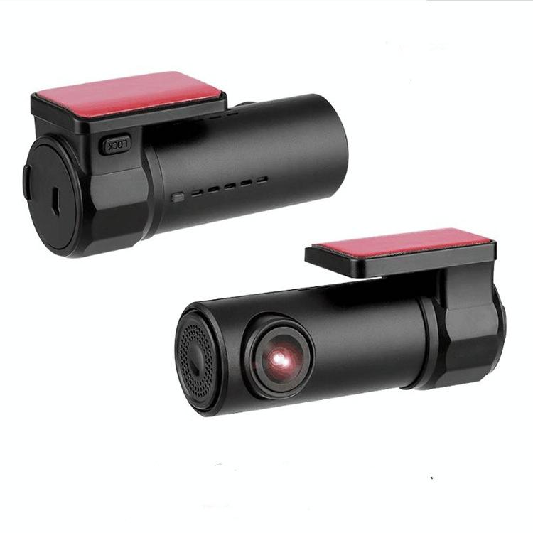 1080p Wifi Dash Cam with 170 Degree Wide Angle Lens - Hidden Car Recorder Black