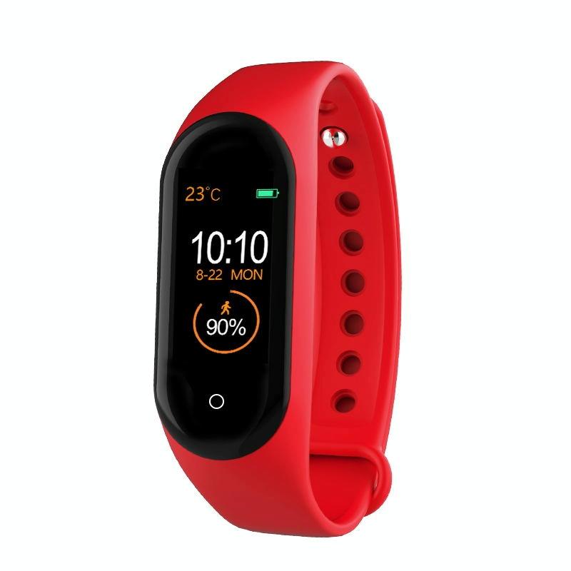 Waterproof Smartwatch With Call Reminder And Health Monitoring - Red