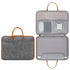Waterproof Leather Computer Bag - 13 / 13.3 Inches Fully Open & Portable - Gray Brown