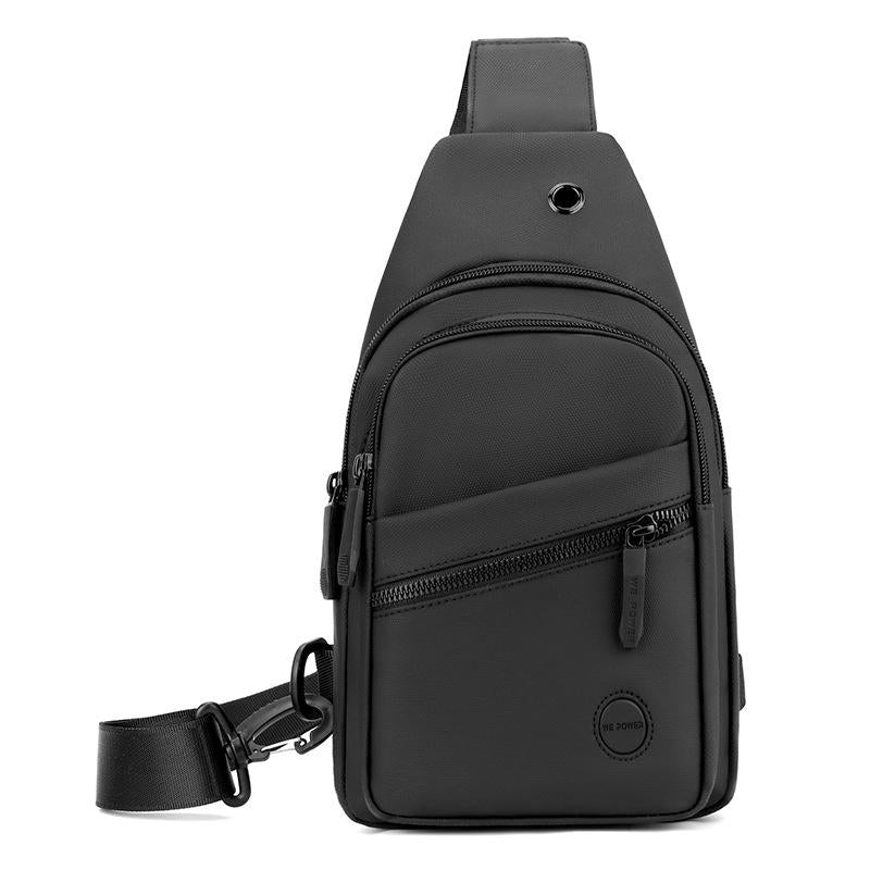 Outdoor Chest Bag For Men Crossbody Shoulder Bag For Daily Use - Black