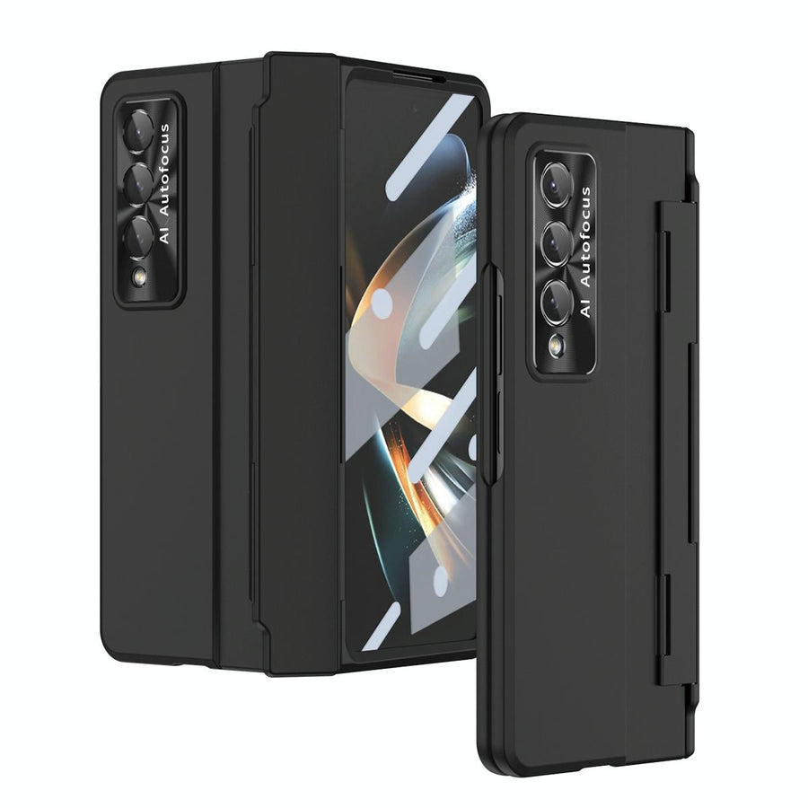 For Samsung Galaxy Z Fold4 5G Full Coverage Hinge Phone Case - Black
