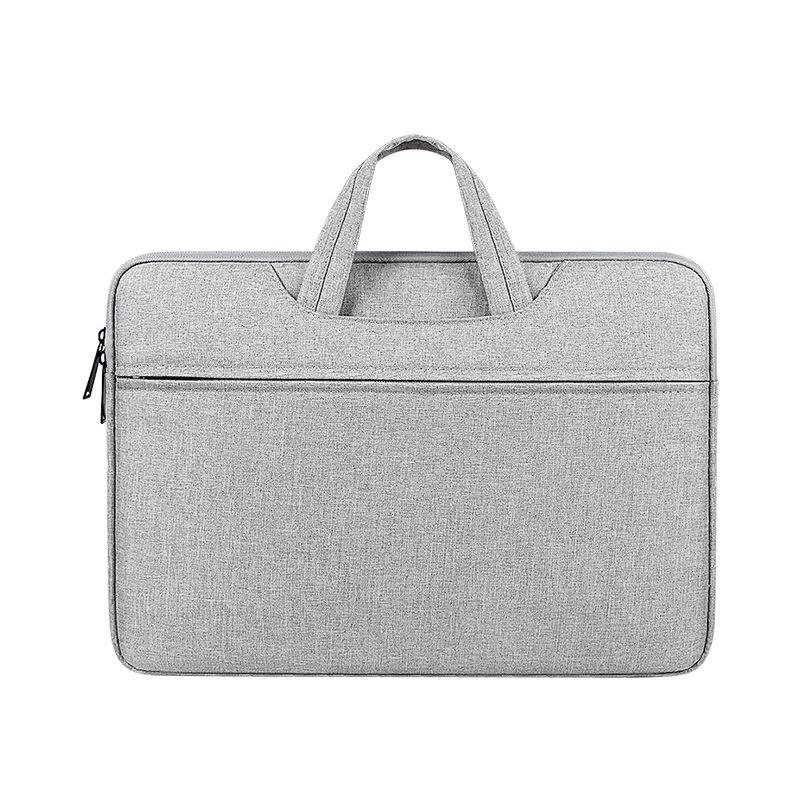 Waterproof Laptop Handbag - Large Capacity Shock-absorbing - Fits 14.1-15.4 Inches - Grey