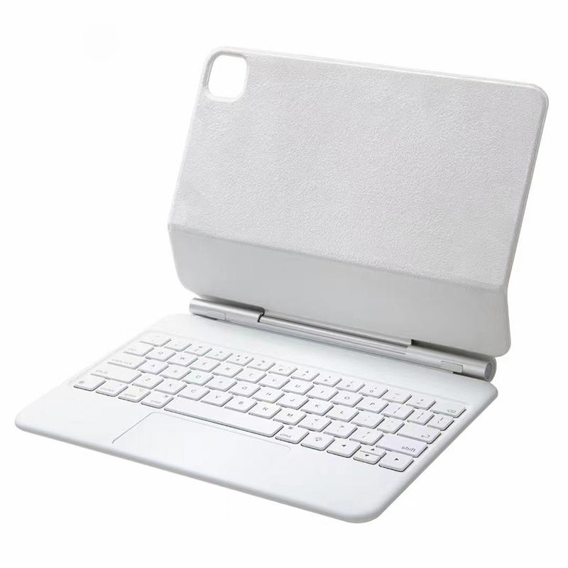 Bluetooth Keyboard Leather Case With Touch Pad - P11 - Black