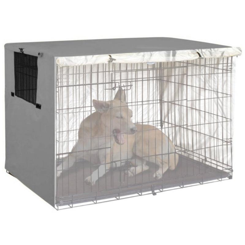 Outdoor Pet Cage Cover - Waterproof & Dustproof - 79x50.8x53cm - Grey