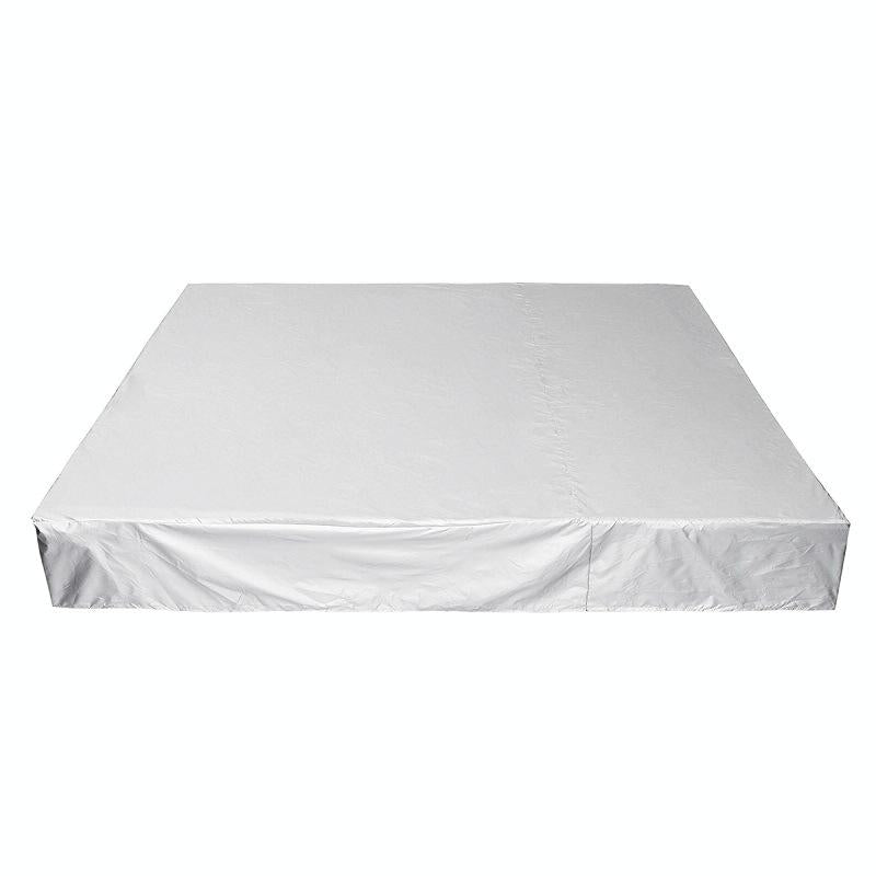 Waterproof Dustproof Protection Cover for Bathtub Pool Table & Chair - 244x244x30cm - Silver