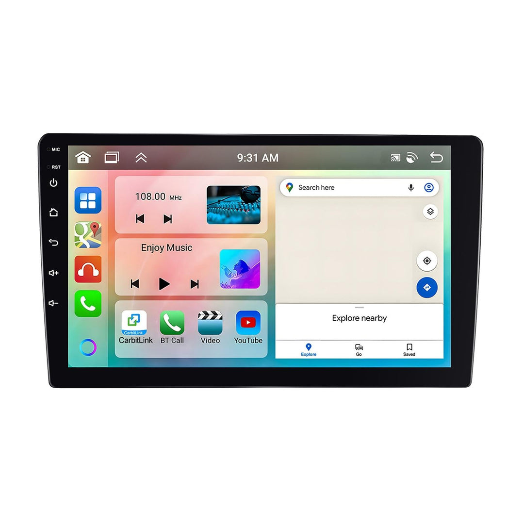 6 + 128G Android Car Bluetooth Player With Gps Navigation - Standard 10.1 Inch