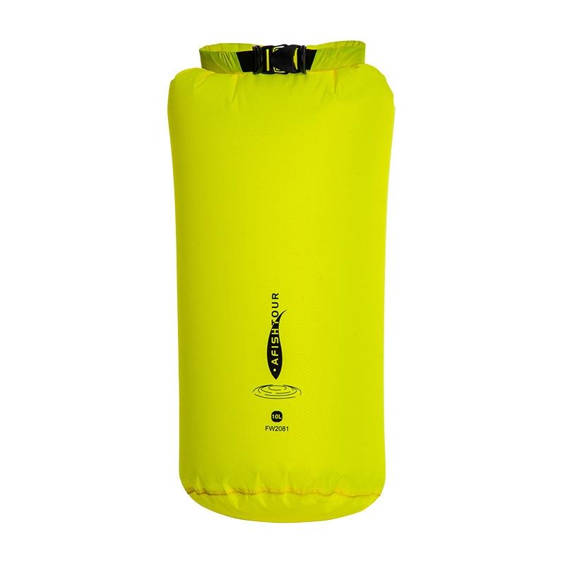 10L Outdoor Multi Function Waterproof Storage Bag Light & Thin Design - Yellow