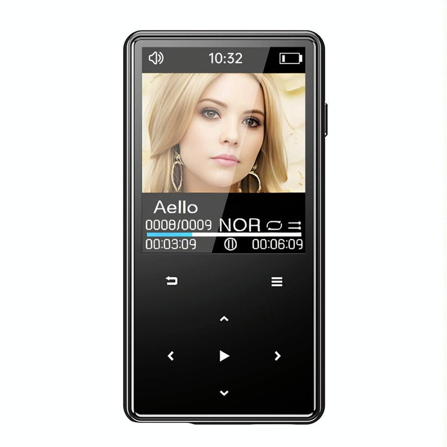 16Gb Portable Bluetooth Mp3 / Mp4 Music Player Black - 32Gb