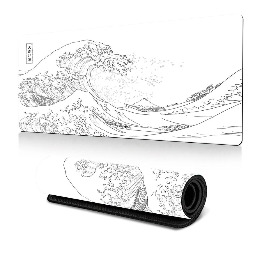 Non Slip Gaming Mouse Pad Big Wave Design - No.24 - 400X900X2Mm