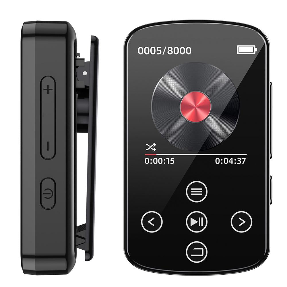 Touch Screen Mp3 Bluetooth Music Player 128Gb Memory Hifi Sports Clip - 128Gb