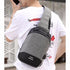 Versatile Oxford Shoulder Bag With Earphone & Usb - Gray