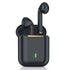 Wireless Binaural Bluetooth Earphones with Charging Box - J18 - Black