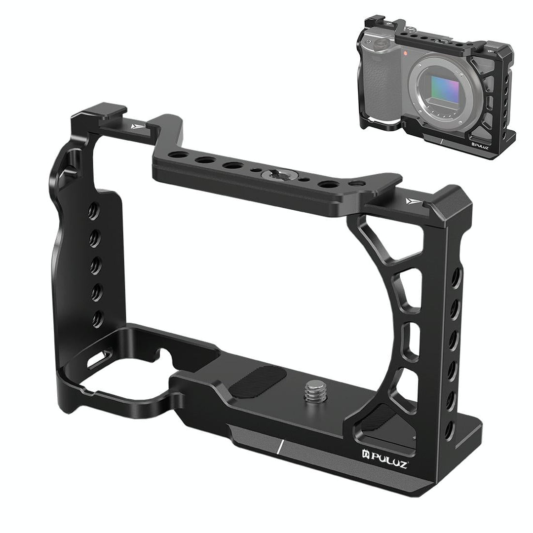 Metal Camera Cage For Sony A6500 / A6400 / A6300 / A6000 - Stabilizer Rig Black