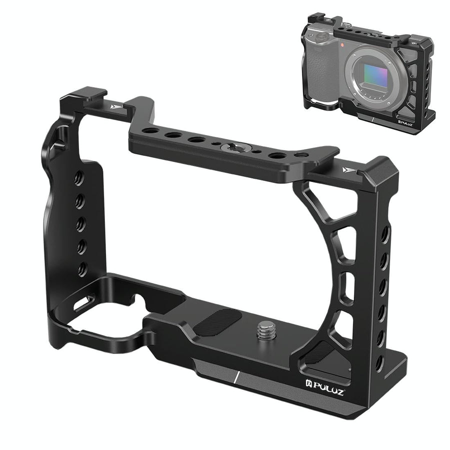 Metal Camera Cage For Sony A6500 / A6400 / A6300 / A6000 - Stabilizer Rig Black