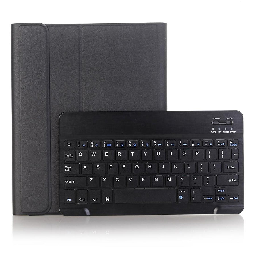Ultra-Thin Detachable Bluetooth Keyboard Tablet Case For Ipad 10.2 2019 With Stand & Pen Slot - Black