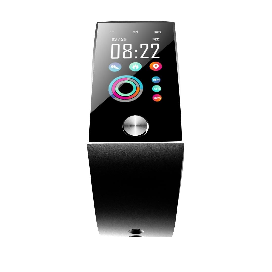Waterproof Bluetooth Smartwatch With Tft Screen - Black